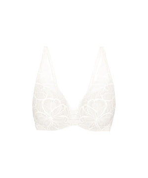 Body Make-up Illusion Lace - Trekvartskål Bh - 1595 ECRU WHITE