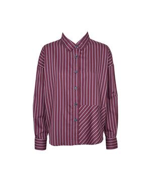 Lillo - Natskjorter/big Shirts - 468 Wine/midnight blue