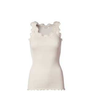 Babette - Top Regular W/Vintage Lace - 050 SOFT POWDER