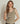 Babette - Top Regular W/Vintage Lace - 051 dried sage