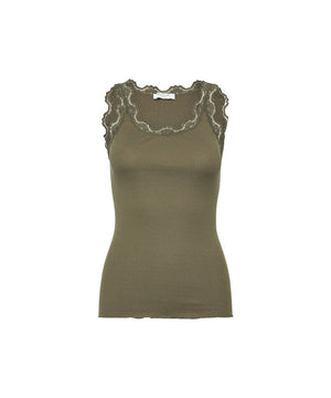 Babette - Top Regular W/Vintage Lace - 071 Kalamata