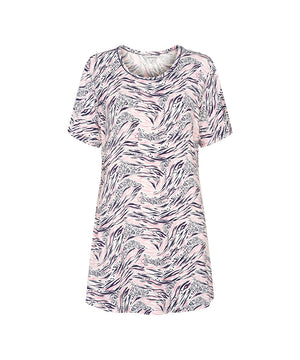 Bamboo - Short-sleeve Nightdress - 675 Blushed Safari