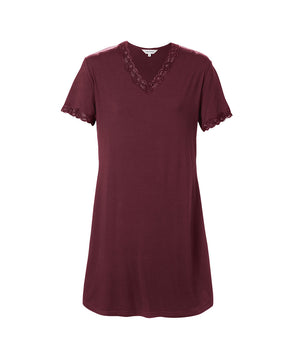 Nightwear - Nightgown Sh.sl. - 4800 Vintage Ruby