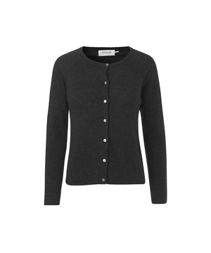 Rosemunde - Cardigan Ls - 009 DARK GREY MELANGE