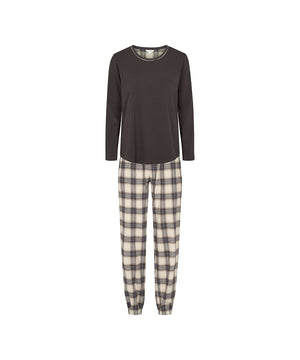 Cotton - Flannel Pyjamas - 220 CHOCOLATE
