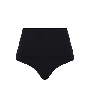 Smooth Comfort - High Waist Thong - 011 BLACK