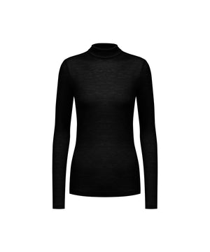 Wool Love - T-shirt Long Sleeve - 3 SCHWARZ