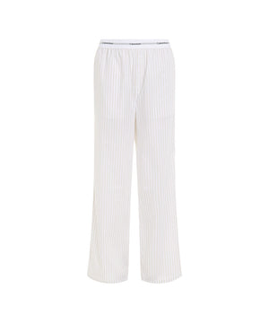 Cotton Poplin - Logo Wb Poplin Pant - T8K STEADY STRIPE PELICAN