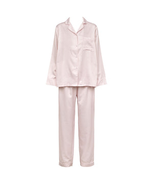 Leo - Sateen Pyjamas Aop - 464 SOFT ROSE