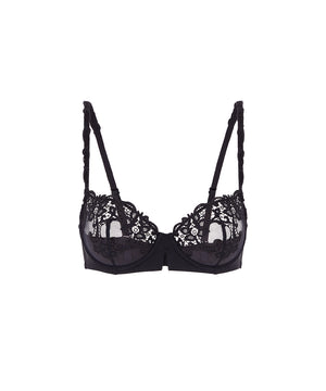 Saga - Half Cup Bra - 016 NOIR/NOIR