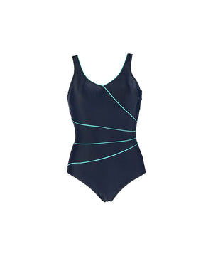 Daniella Classic - Swimsuit - W105 NAVY/AQUA