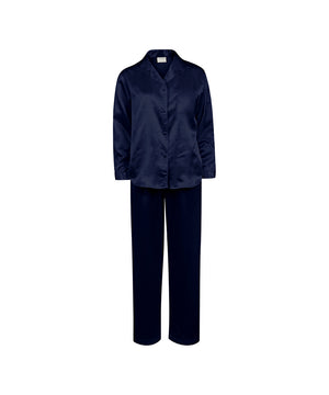 Satin - Long Sleeve Pyjamas - 355 INDIGO