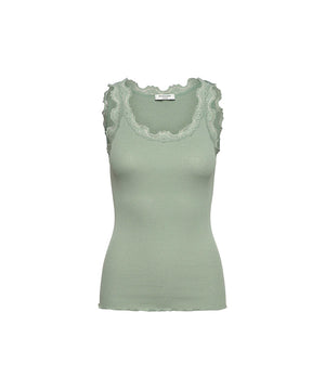 Babette - Top Regular W/Vintage Lace - 514 ICEBERG GREEN