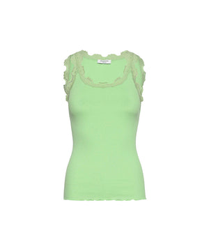 Babette - Top Regular W/Vintage Lace - 016 PISTACHIO GREEN