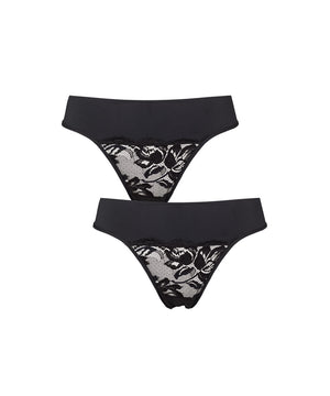 Freya - String 2-pack - 001 BLACK