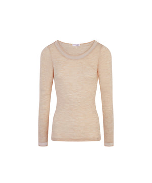 Juliana - Tshirt Long Sleeves - 02Y HEATHER NUDE