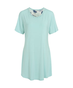 Bambus Homewear - Short-sleeve Nightdress - 653 MINT