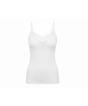 Feminin Sense - Spaghetti-Top - 001 WEISS