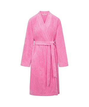 Nightwear - Robe, 1/1 sleeve, wrap-around, - 11757 PARADISE PINK