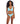 Jewel Cove - Uw High Apex Bikini Top - TUR STRIPE TURQUOISE