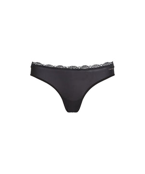 Mf Stretch W Lace - Thong - UB1 BLACK