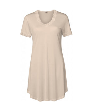 Silk Jersey - Nightgown W/Sleeve - 03 Skin