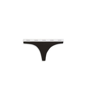 Cotton Stretch Rib - Thong - UB1 BLACK