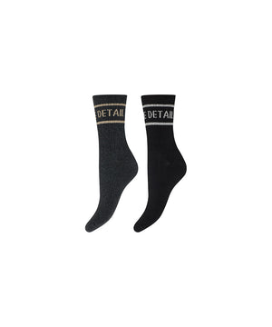 Hype the Detail - Tennis Sock 2-Pk - 9009 MULTIFARVET
