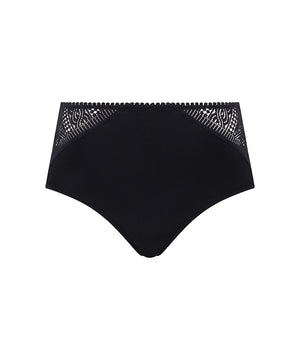 Easy Support - Highwaisted Support Full Brief - 011 BLACK