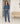 Bamboo - long sleeve pyjamas with lace - 223 DENIM BLUE