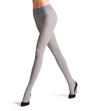 Family Rib TI - Tights - 3390 LIGHT GREYMEL.