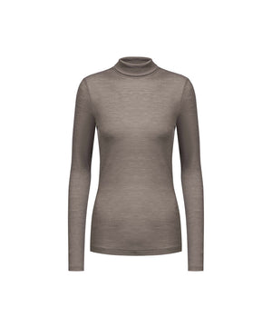 Wool Love - T-shirt Long Sleeve - 90 DEEP TAUPE