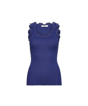 Babette - Top Regular W/Vintage Lace - 947 SODALITE BLUE