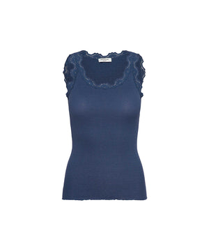 Babette - Top Regular W/Vintage Lace - 030 ENSIGN BLUE