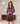 Homewear - Cotton & satin - Satin Long Sleeve Nightshirt - 190 COFFEE BEAN