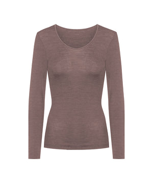 Exquisite - Long-Sleeved Shirt - 1279 MILK`N COFFEE