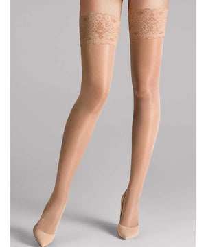 Satin Touch 20 - Selvsiddende/ Overknee Strømpe - 4365 GOBI
