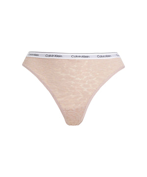 Modern Logo W/ Lace - Thong - TQO SUBDUED