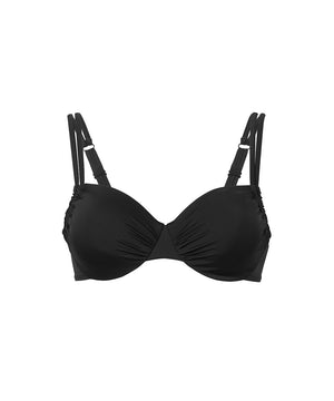 Swimwear - Adjustable Bikini Top - W099 BLACK