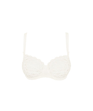 Romy - Underwired low-necked bra - 0221 NATUREL
