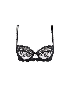 Dressing Floral - Demi Cup - 0005 NO/NOIR