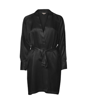 Pure Silk - Short Kimono - 02 BLACK