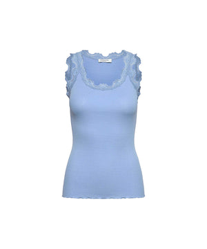 Babette - Top Regular W/Vintage Lace - 032 PLACID BLUE