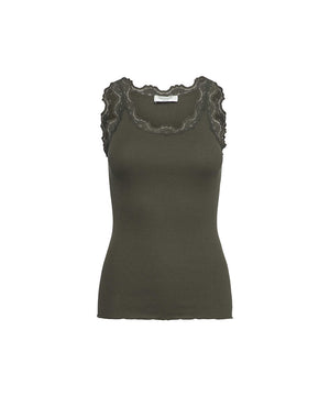 Babette - Top Regular W/Vintage Lace - 161 FORREST NIGHT