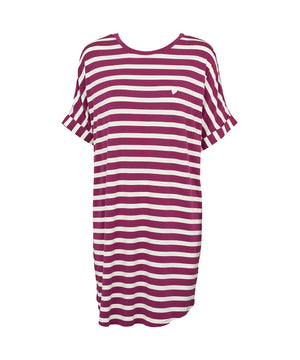 Softness - Stripe Big Shirt - 073 PURPLE POTION