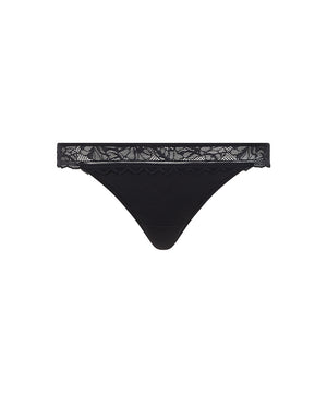 Floral Touch - Tanga - 011 BLACK